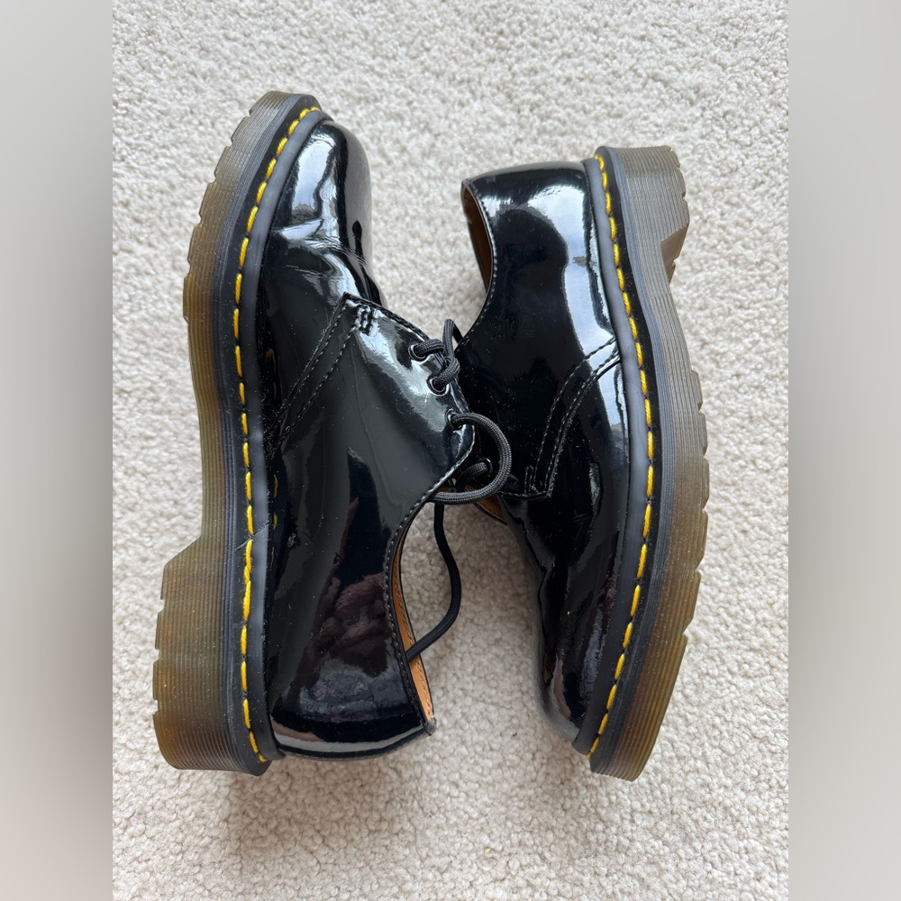 Dr. Martens Black Patent Leather Shoes - Like New - Worn Once - Woman’s